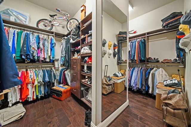 207 Fox Squirrel Ct, Pinehurst, TX 77362 - walk in closet featuring wood finished floors