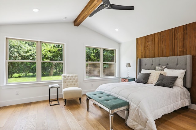 4543 Warm Springs Rd, Houston, TX 77035 - bedroom with multiple windows, wood finished floors, ceiling fan, and recessed lighting