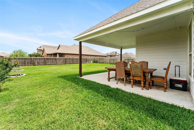 3919 Palmer Meadow Ct, Fulshear, TX 77494 - fenced backyard with a patio area