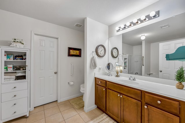 12114 Mabel Ln, Pinehurst, TX 77362 - bathroom with tile patterned floors and vanity