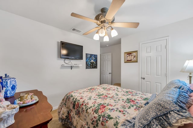 12114 Mabel Ln, Pinehurst, TX 77362 - bedroom with carpet and ceiling fan
