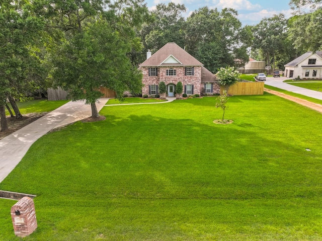 18988 Ocean Mist Ct, Montgomery, TX 77356 - view of front of property with a chimney and brick siding