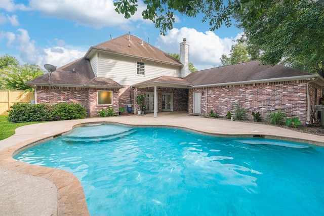 18988 Ocean Mist Ct, Montgomery, TX 77356 - view of pool featuring french doors and a patio