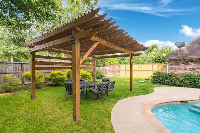 18988 Ocean Mist Ct, Montgomery, TX 77356 - fenced backyard with a pergola