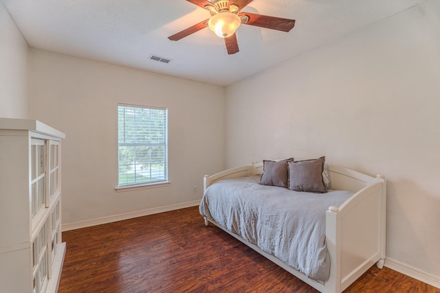18988 Ocean Mist Ct, Montgomery, TX 77356 - bedroom featuring wood finished floors and ceiling fan