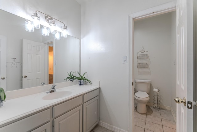18988 Ocean Mist Ct, Montgomery, TX 77356 - half bath with vanity and tile patterned flooring