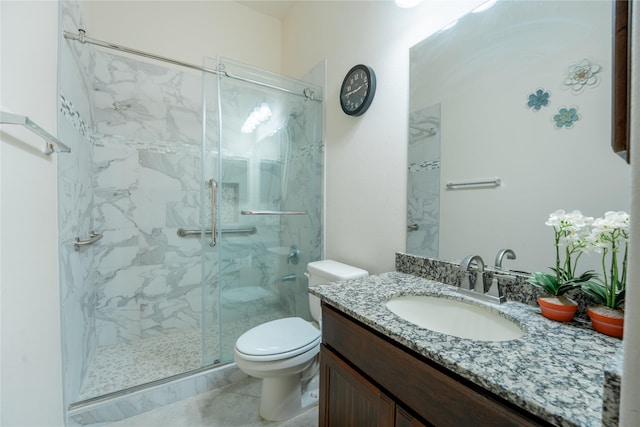 2627 Rosepoint Ct, Fresno, TX 77545 - full bathroom featuring a marble finish shower and vanity