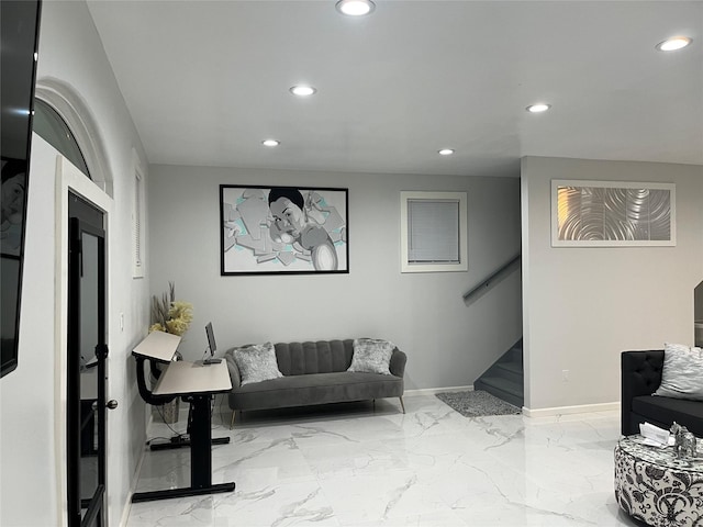 3140 Webster St, Houston, TX 77004 - lobby featuring recessed lighting and stairs