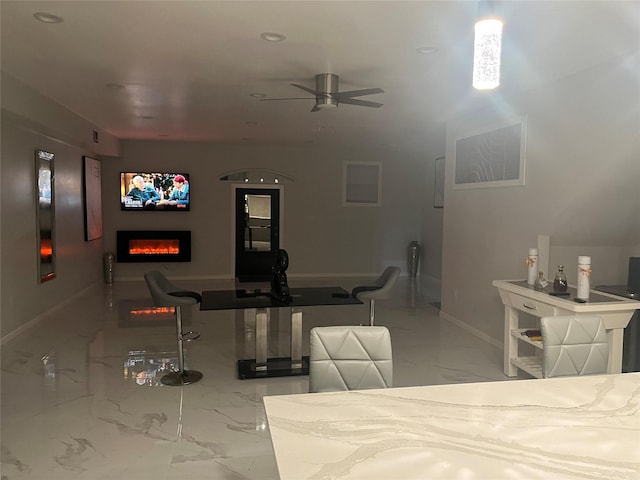 3140 Webster St, Houston, TX 77004 - view of patio / terrace featuring ceiling fan