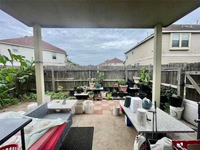 8118 Barnes Ridge Ln, Houston, TX 77072 - fenced backyard featuring a patio area and an outdoor living space