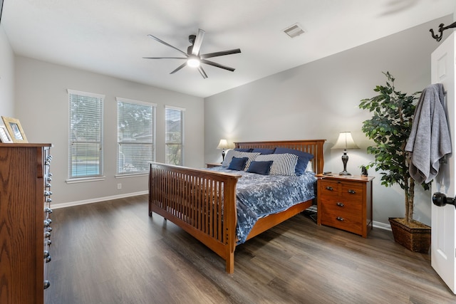 2006 Scarlet Trail Ct, Katy, TX 77494 - bedroom with wood finished floors and a ceiling fan