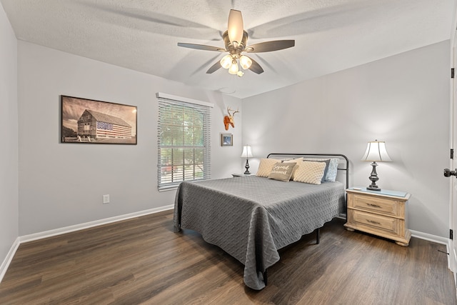 2006 Scarlet Trail Ct, Katy, TX 77494 - bedroom featuring dark wood-style flooring and a ceiling fan