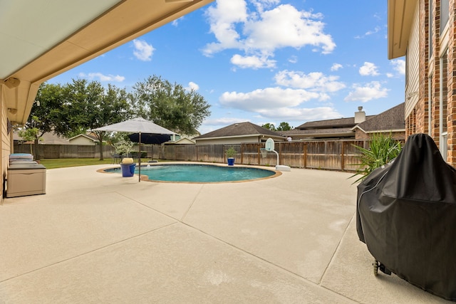 2006 Scarlet Trail Ct, Katy, TX 77494 - view of swimming pool featuring a patio area and a fenced backyard