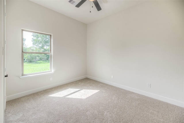 175 Echo Ln, Livingston, TX 77351 - empty room featuring carpet and ceiling fan