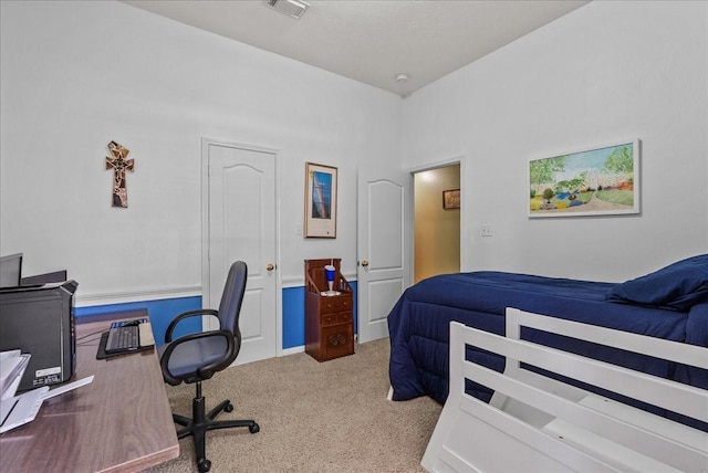 10002 Dawn Brook Dr, Pearland, TX 77584 - carpeted bedroom featuring an office area