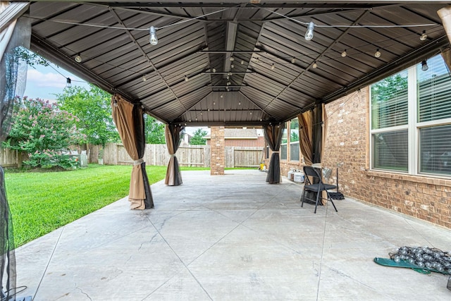 22411 Limestone Crest Ln, Katy, TX 77449 - fenced backyard featuring a patio and a gazebo
