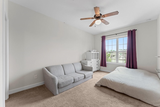 4038 Sabine Valley Trl, Spring, TX 77386 - bedroom with light colored carpet and a ceiling fan