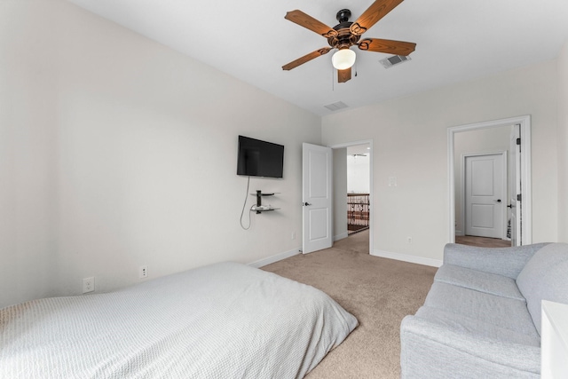 4038 Sabine Valley Trl, Spring, TX 77386 - carpeted bedroom featuring baseboards and a ceiling fan
