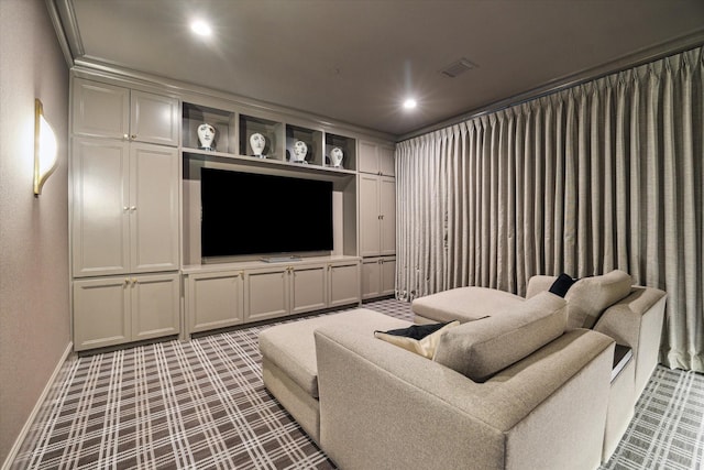 10825 Smithdale Rd, Houston, TX 77024 - home theater room featuring baseboards and recessed lighting