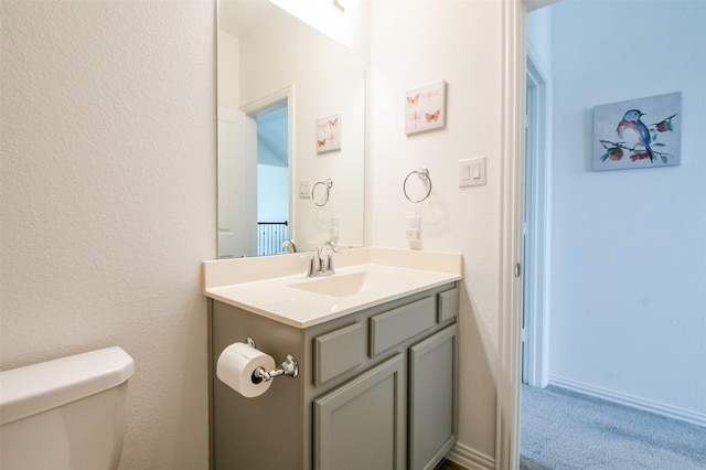 4437 Jessamine Creek Trl, Rosharon, TX 77583 - bathroom with vanity and toilet