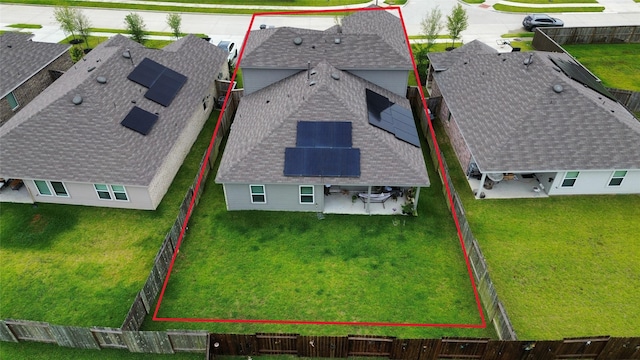 21427 Hawthorn Prairie Dr, New Caney, TX 77357 - view from above of property featuring property boundaries highlighted