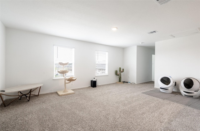 21427 Hawthorn Prairie Dr, New Caney, TX 77357 - sitting room with carpet flooring and baseboards