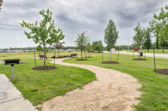 21427 Hawthorn Prairie Dr, New Caney, TX 77357 - view of home's community with a lawn