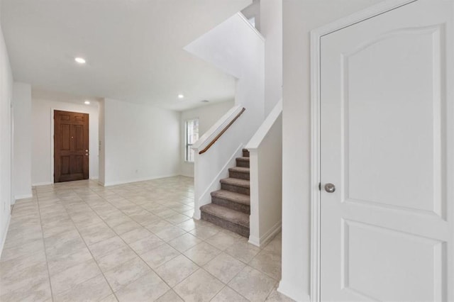 2019 Damasi Ln, Fresno, TX 77545 - stairway with recessed lighting and tile patterned flooring