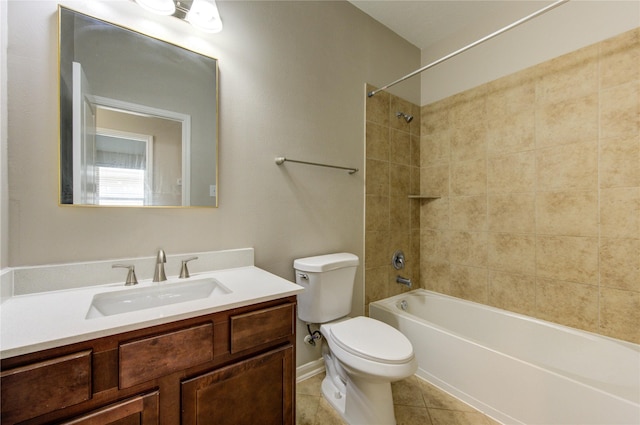 8115 Heartbrook Field Ln, Cypress, TX 77433 - full bathroom featuring vanity,  shower combination, and tile patterned flooring