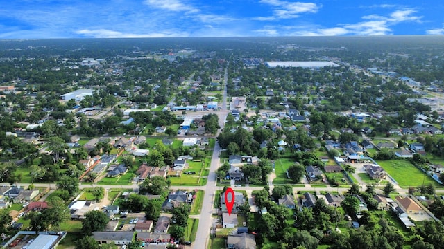 7208 Helmers St, Houston, TX 77022 - aerial overview of property's location featuring nearby suburban area