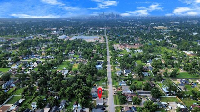 7208 Helmers St, Houston, TX 77022 - aerial view of property's location with nearby urban area