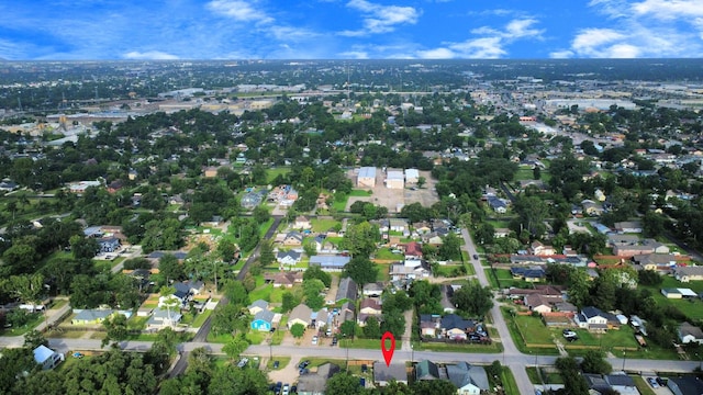 7208 Helmers St, Houston, TX 77022 - aerial overview of property's location with nearby suburban area