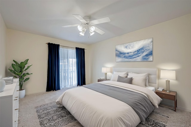 2379 Briarwest Blvd Unit 46, Houston, TX 77077 - bedroom with light carpet and a ceiling fan
