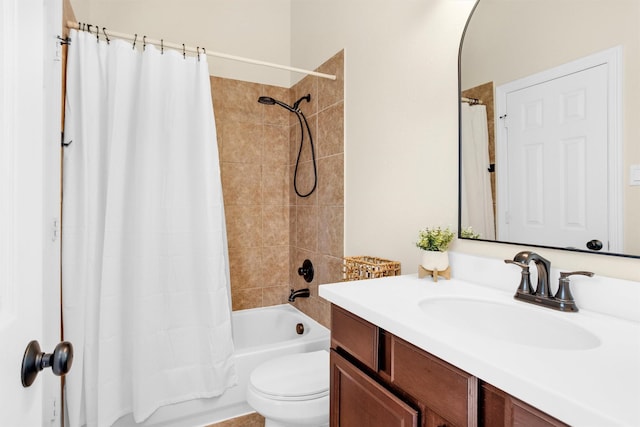26642 Becker Pines Ln, Katy, TX 77494 - bathroom featuring vanity and shower / bath combo with shower curtain