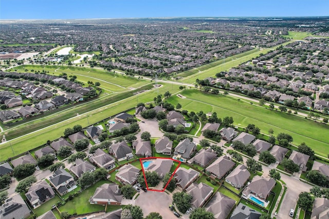 26642 Becker Pines Ln, Katy, TX 77494 - aerial view of residential area featuring property boundaries highlighted