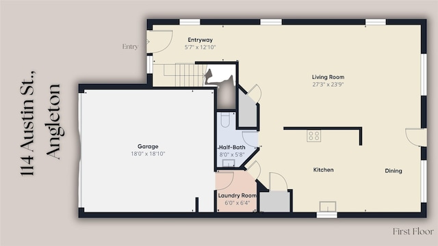 114 Austin Rd, Angleton, TX 77515 - view of home floor plan