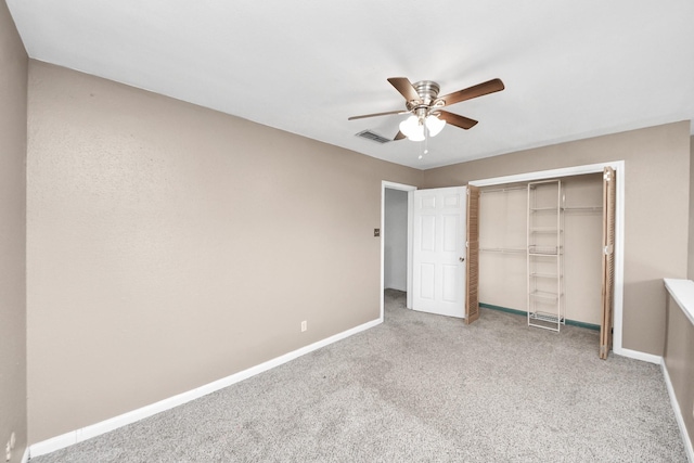 11877 Algonquin Dr, Houston, TX 77089 - unfurnished bedroom featuring carpet flooring, a closet, and ceiling fan
