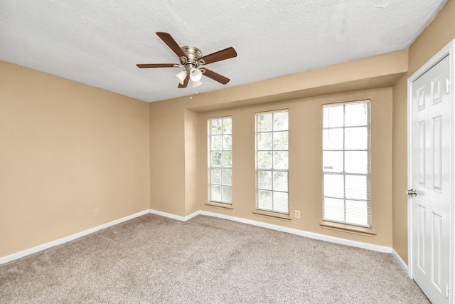11877 Algonquin Dr, Houston, TX 77089 - carpeted spare room with ceiling fan, healthy amount of natural light, and a textured ceiling