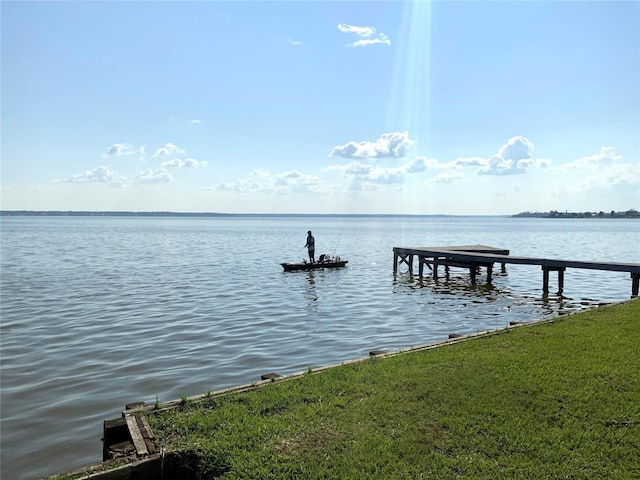 810 W Cattle Dr, Onalaska, TX 77360 - dock with a water view