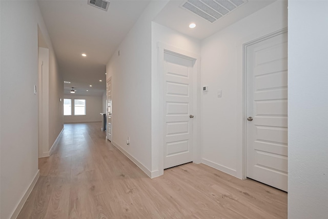 30119 Ousel Falls Ln, Katy, TX 77494 - hall with light wood-style floors and recessed lighting