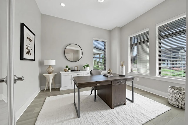 15122 Parkland Canyon Dr, Cypress, TX 77433 - office space featuring baseboards and light wood-style flooring