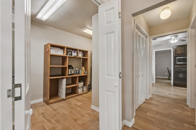 4957 Shadowbend Dr, Corpus Christi, TX 78413 - hall featuring light wood-type flooring and baseboards