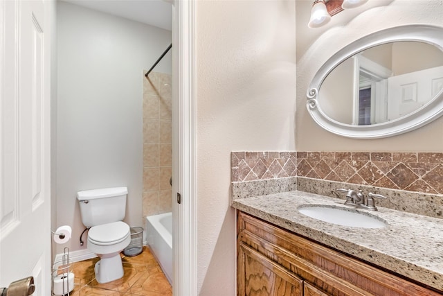15908 Mcnorton, Splendora, TX 77372 - bathroom with vanity, shower / bathtub combination, and tile patterned floors