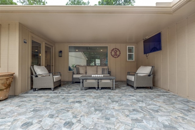 2827 Fontana Dr, Houston, TX 77043 - view of patio / terrace with outdoor lounge area