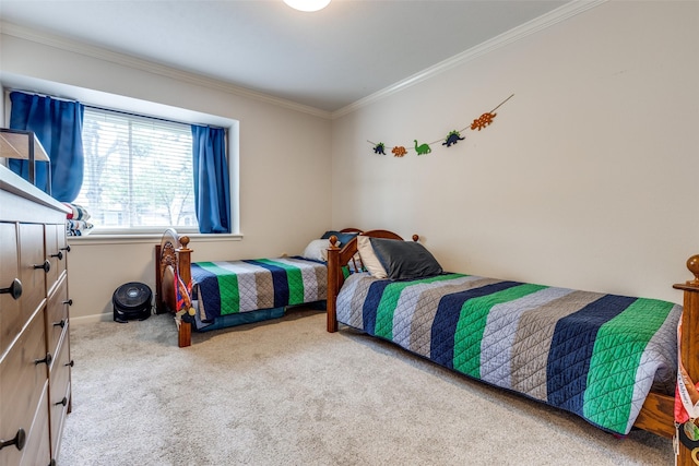 2827 Fontana Dr, Houston, TX 77043 - carpeted bedroom featuring crown molding and baseboards