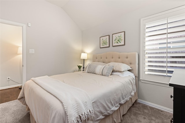 8903 Purdy Crescent Trl, Richmond, TX 77406 - carpeted bedroom with vaulted ceiling and baseboards