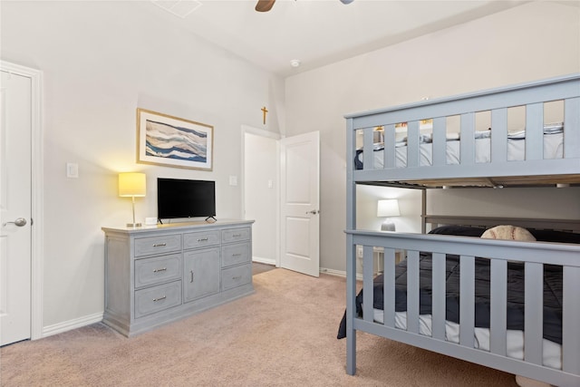 8903 Purdy Crescent Trl, Richmond, TX 77406 - bedroom with light colored carpet and ceiling fan