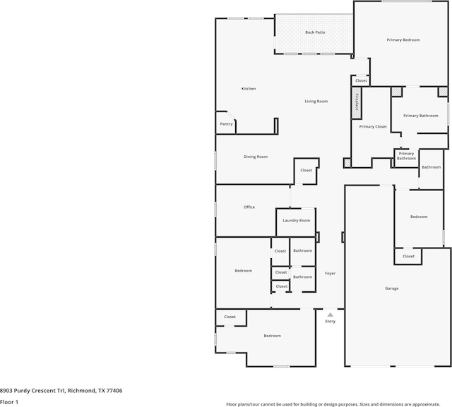 8903 Purdy Crescent Trl, Richmond, TX 77406 - view of floor plan / room layout