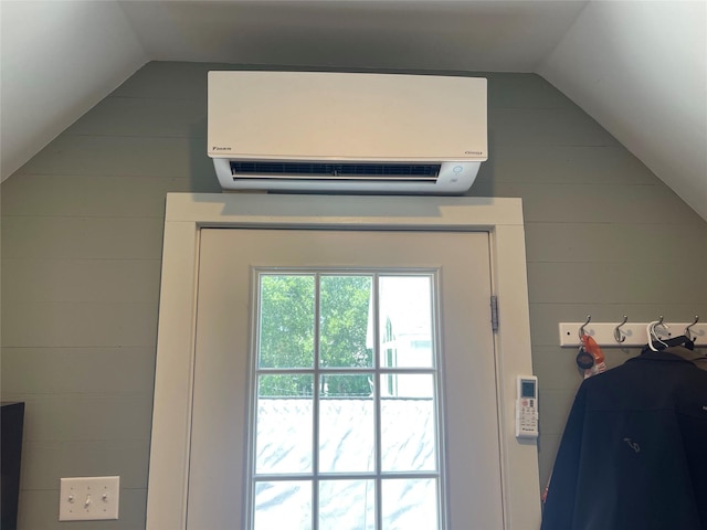 36218 Post Oak Cir, Magnolia, TX 77355 - detailed view of a wall mounted air conditioner and wooden walls