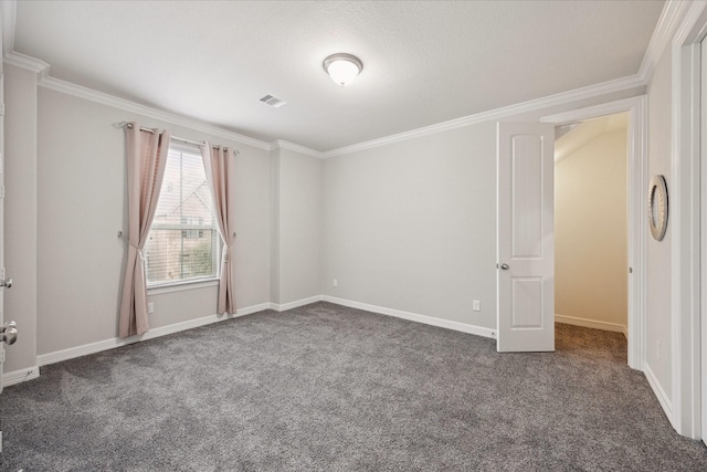 13223 Parkway Spring Dr, Houston, TX 77077 - unfurnished bedroom featuring ornamental molding and carpet